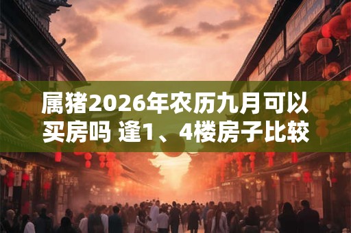 属猪2026年农历九月可以买房吗 逢1、4楼房子比较吉利