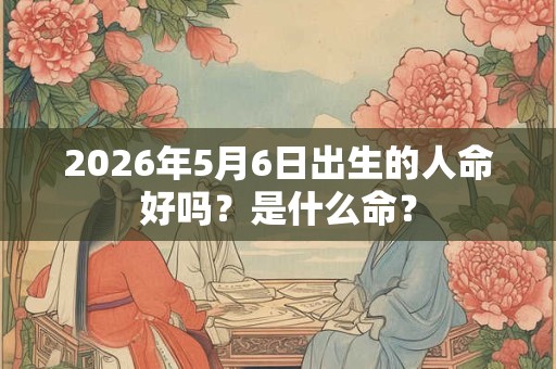 2026年5月6日出生的人命好吗？是什么命？