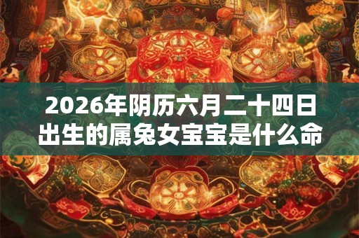2026年阴历六月二十四日出生的属兔女宝宝是什么命 2026年阴历六月二十四日出生的属兔女宝宝是什么命