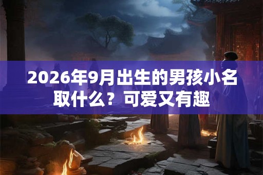 2026年9月出生的男孩小名取什么？可爱又有趣