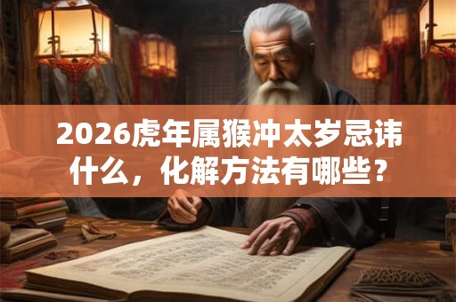 2026虎年属猴冲太岁忌讳什么,化解方法有哪些? 2026虎年属猴冲太岁忌讳什么,化解方法有哪些?