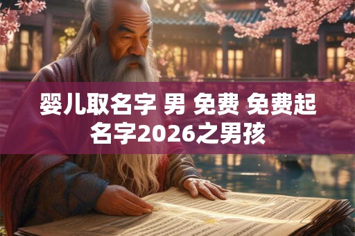 婴儿取名字 男 免费 免费起名字2026之男孩 婴儿取名字 男 免费 免费起名字2026之男孩