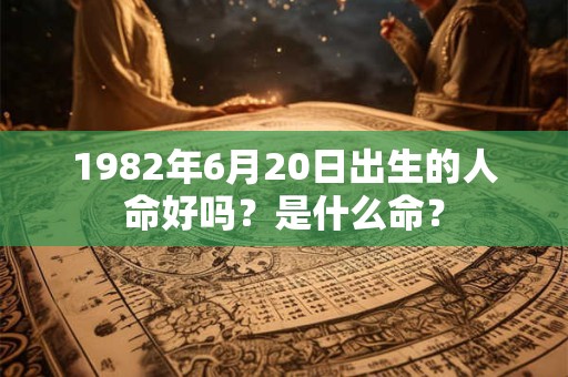 1982年6月20日出生的人命好吗?是什么命? 1982年6月20日出生的人命好吗?是什么命?