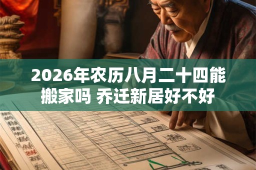 2026年农历八月二十四能搬家吗 乔迁新居好不好