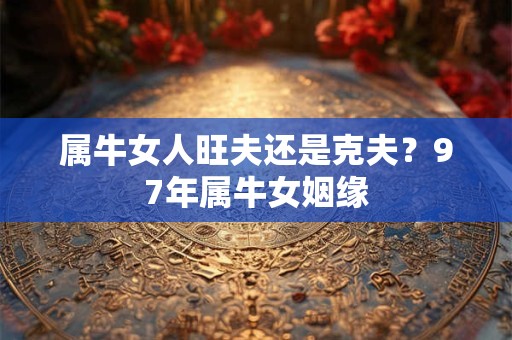 属牛女人旺夫还是克夫？97年属牛女姻缘