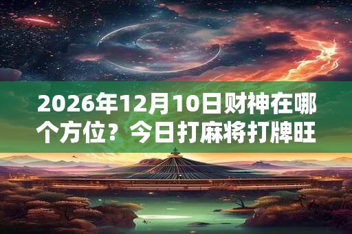 2026年12月10日财神在哪个方位？今日打麻将打牌旺运方位