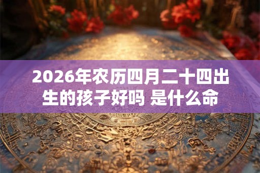 2026年农历四月二十四出生的孩子好吗 是什么命
