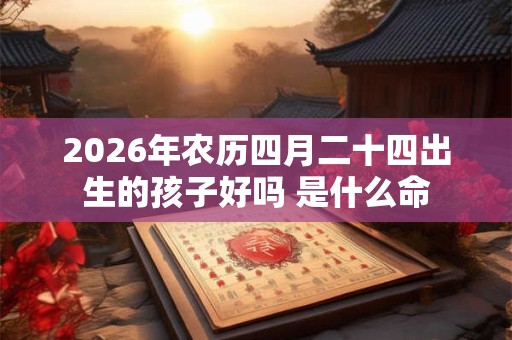 2026年农历四月二十四出生的孩子好吗 是什么命