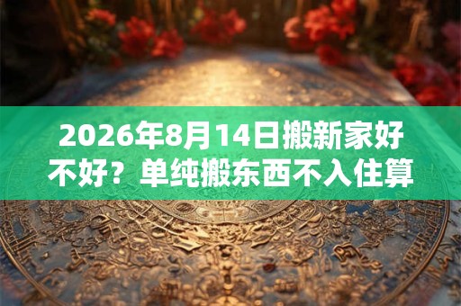 2026年8月14日搬新家好不好？单纯搬东西不入住算搬家吗？