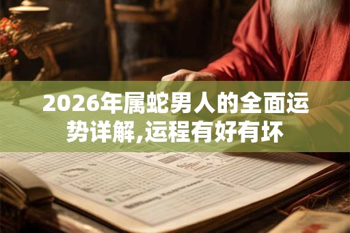 2026年属蛇男人的全面运势详解,运程有好有坏