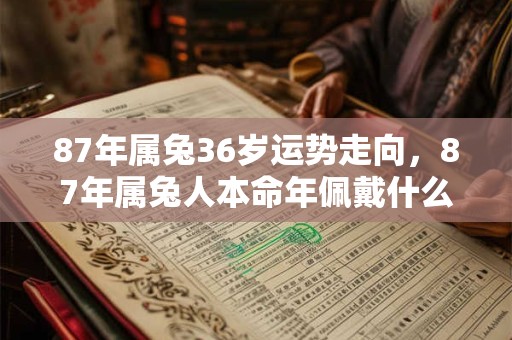 87年属兔36岁运势走向，87年属兔人本命年佩戴什么好？
