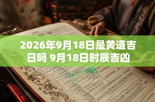 2026年9月18日是黄道吉日吗 9月18日时辰吉凶