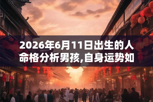 2026年6月11日出生的人命格分析男孩,自身运势如何