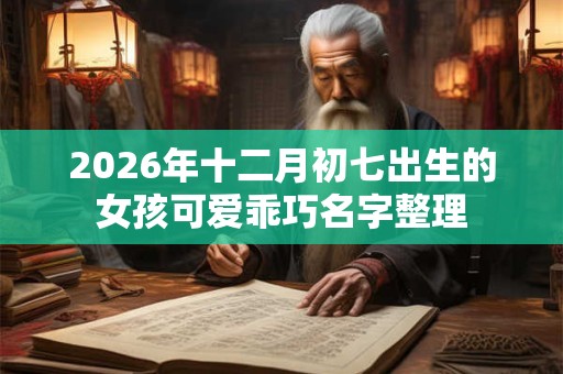 2026年十二月初七出生的女孩可爱乖巧名字整理