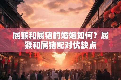 属猴和属猪的婚姻如何?属猴和属猪配对优缺点 属猴和属猪的婚姻如何?属猴和属猪配对优缺点