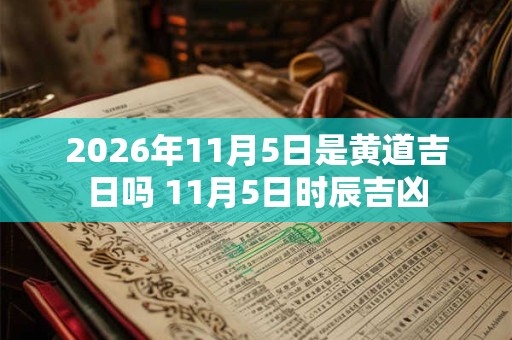 2026年11月5日是黄道吉日吗 11月5日时辰吉凶