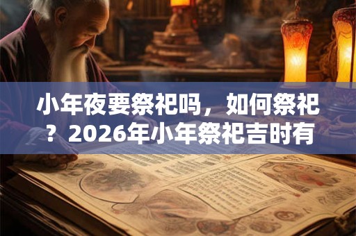 小年夜要祭祀吗，如何祭祀？2026年小年祭祀吉时有哪些？