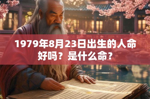 1979年8月23日出生的人命好吗?是什么命? 1979年8月23日出生的人命好吗?是什么命?