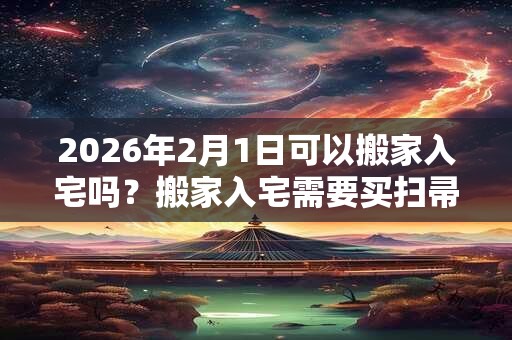 2026年2月1日可以搬家入宅吗？搬家入宅需要买扫帚吗？