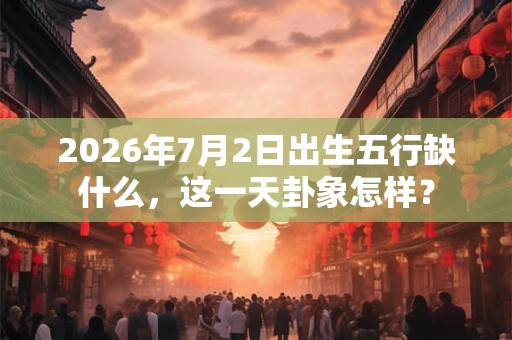 2026年7月2日出生五行缺什么,这一天卦象怎样? 2026年7月2日出生五行缺什么,这一天卦象怎样?
