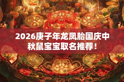 2026庚子年龙凤胎国庆中秋鼠宝宝取名推荐! 2026庚子年龙凤胎国庆中秋鼠宝宝取名推荐!