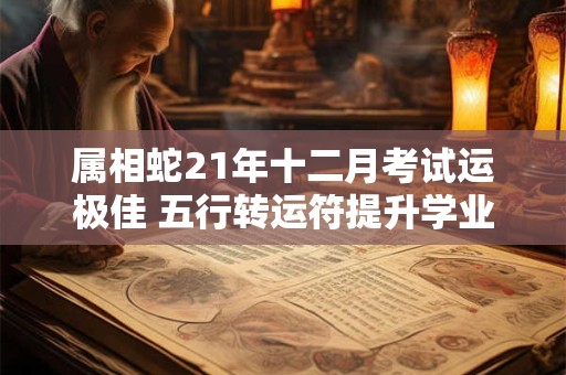 属相蛇21年十二月考试运极佳 五行转运符提升学业运势
