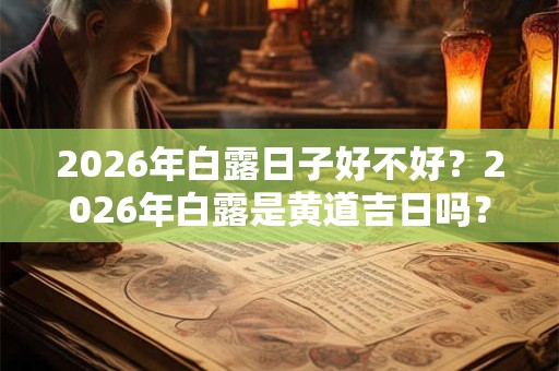 2026年白露日子好不好?2026年白露是黄道吉日吗? 2026年白露日子好不好?2026年白露是黄道吉日吗?