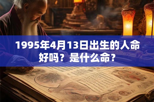 1995年4月13日出生的人命好吗？是什么命？