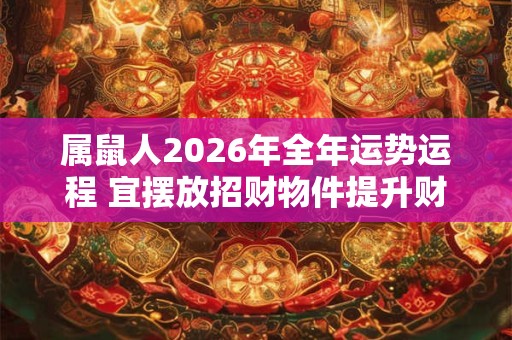 属鼠人2026年全年运势运程 宜摆放招财物件提升财运 属鼠人2026年全年运势运程 宜摆放招财物件提升财运