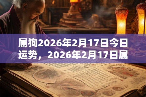 属狗2026年2月17日今日运势，2026年2月17日属狗运气详解