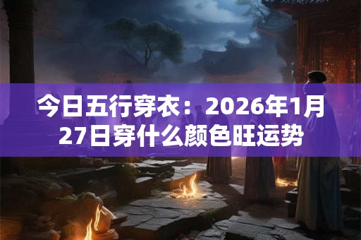 今日五行穿衣：2026年1月27日穿什么颜色旺运势