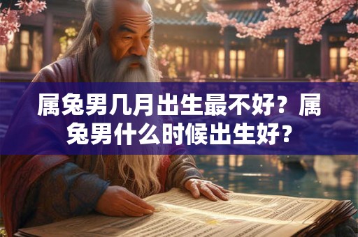 属兔男几月出生最不好？属兔男什么时候出生好？