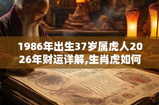 1986年出生37岁属虎人2026年财运详解,生肖虎如何变富