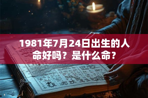 1981年7月24日出生的人命好吗？是什么命？