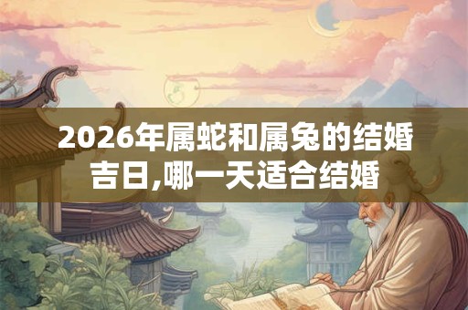 2026年属蛇和属兔的结婚吉日,哪一天适合结婚 2026年属蛇和属兔的结婚吉日,哪一天适合结婚
