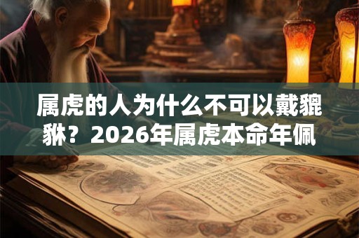属虎的人为什么不可以戴貔貅？2026年属虎本命年佩戴什么好？