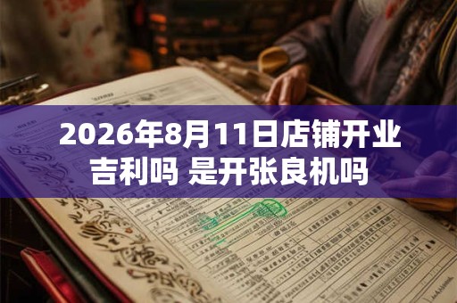 2026年8月11日店铺开业吉利吗 是开张良机吗 2026年8月11日店铺开业吉利吗 是开张良机吗