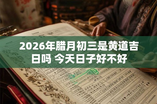 2026年腊月初三是黄道吉日吗 今天日子好不好 2026年腊月初三是黄道吉日吗 今天日子好不好
