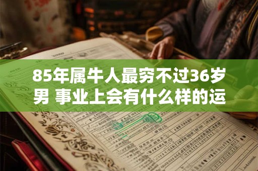 85年属牛人最穷不过36岁男 事业上会有什么样的运势