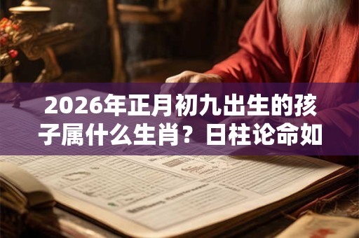2026年正月初九出生的孩子属什么生肖？日柱论命如何？