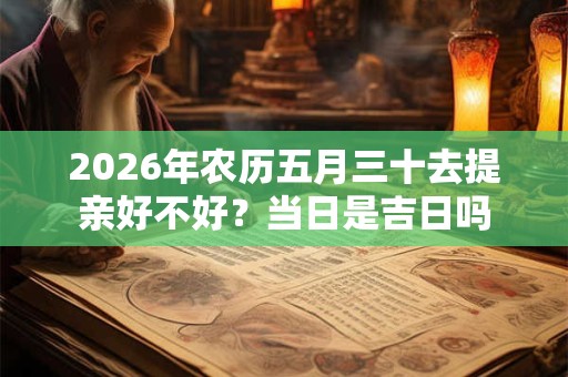 2026年农历五月三十去提亲好不好？当日是吉日吗