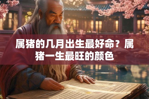 属猪的几月出生最好命？属猪一生最旺的颜色