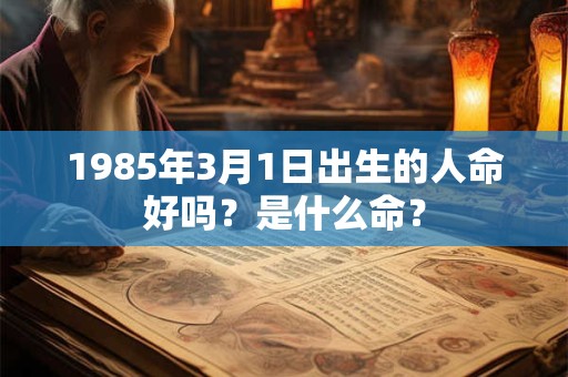 1985年3月1日出生的人命好吗？是什么命？