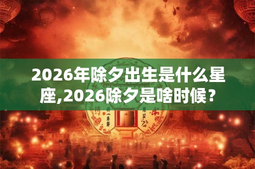 2026年除夕出生是什么星座,2026除夕是啥时候？