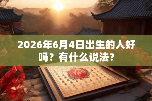 2026年6月4日出生的人好吗?有什么说法? 2026年6月4日出生的人好吗?有什么说法?