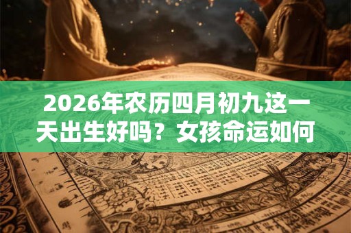 2026年农历四月初九这一天出生好吗？女孩命运如何？