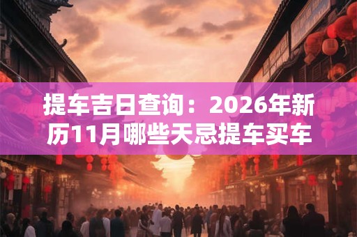 提车吉日查询:2026年新历11月哪些天忌提车买车 提车吉日查询:2026年新历11月哪些天忌提车买车