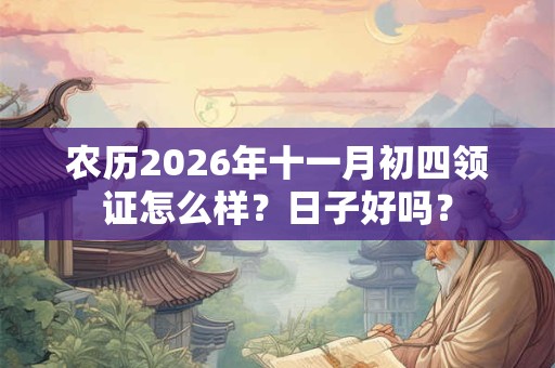农历2026年十一月初四领证怎么样？日子好吗？