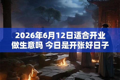 2026年6月12日适合开业做生意吗 今日是开张好日子吗