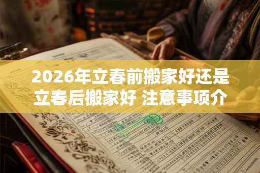 2026年立春前搬家好还是立春后搬家好 注意事项介绍